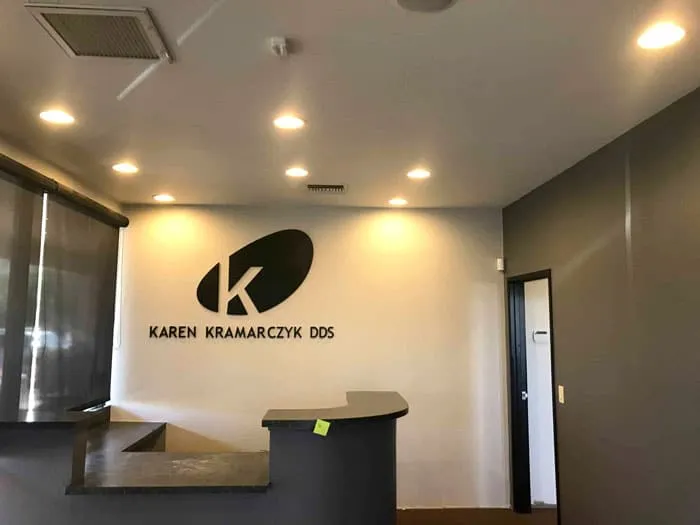 Commercial interior painting services in progress