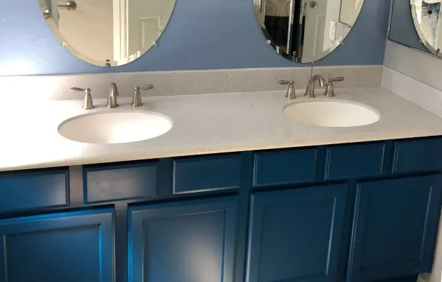 Transform dated or worn out bathroom cabinet doors and drawers in Chandler