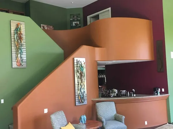 Interior accent walls in a coordinated color scheme, painted by ACP Painting