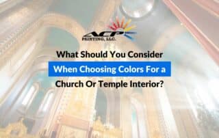 What Should You Consider When Choosing Colors For a Church Or Temple Interior?