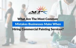What Are The Most Common Mistakes Businesses Make When Hiring Commercial Painting Services?